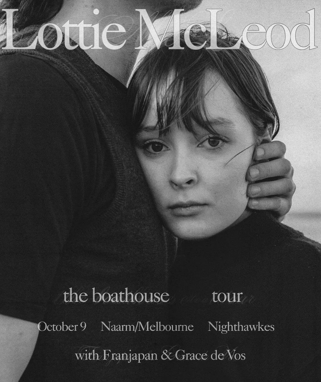 Poster for Lottie McLeod - The Boathouse Tour at Nighthawks, Fri 9 Oct