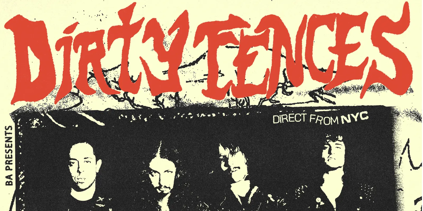 Poster for DIRTY FENCES (NYC) AUSTRALIAN TOUR at The Tote, Sat 7 Nov