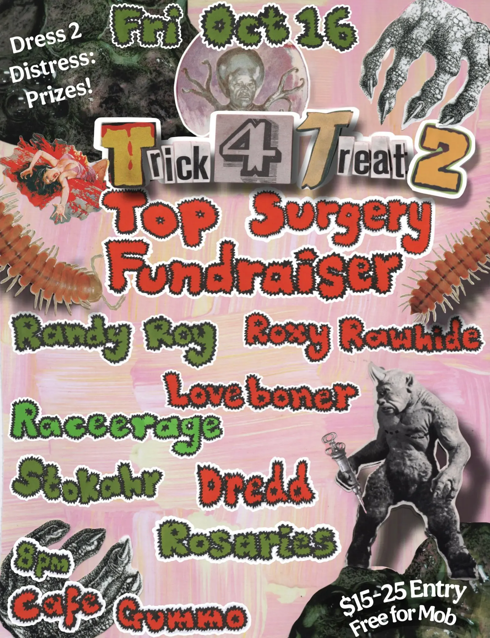 Poster for TRICK 4 TREAT 2 at Cafe Gummo, Fri 16 Oct